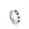 L'Empreinte: Paw print band ring