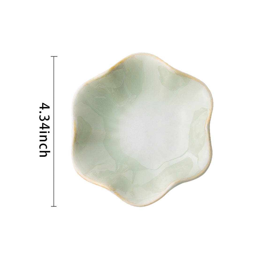Le Nénuphar: Glazed lotus leaf trinket dish