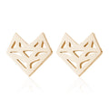 Le Renard: Fox stud earrings