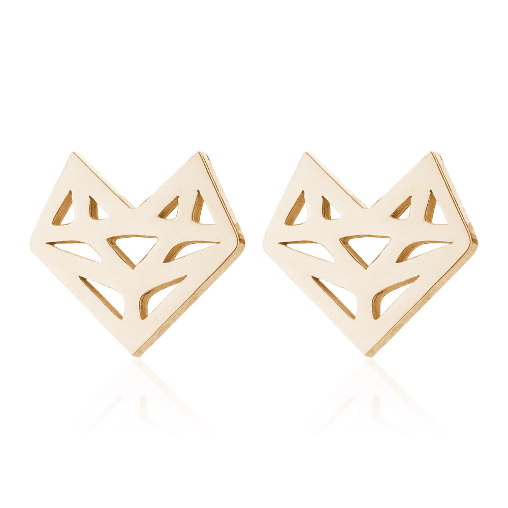 Le Renard: Fox stud earrings