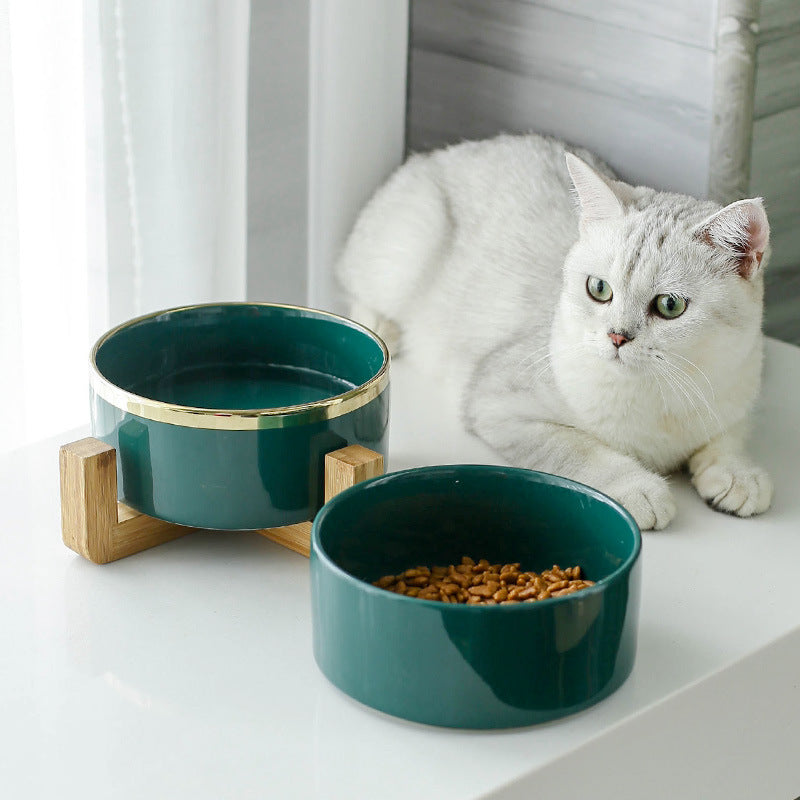Black Tie: Gold-rimmed ceramic bowl