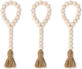 Les Trois Boucles: Wooden bead loops, set of three