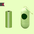 Les Sacs: Waste bag rolls with dispenser