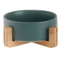 Le Duo: Matte ceramic bowl on a wooden frame