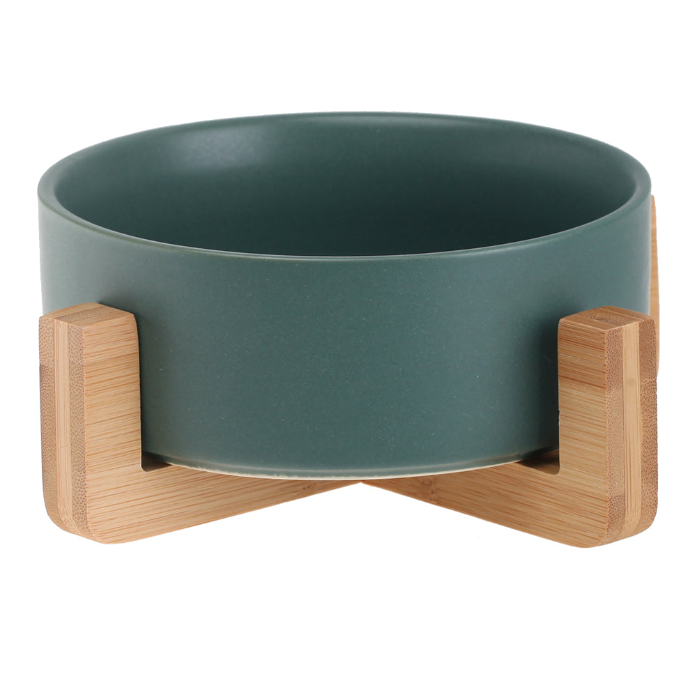 Le Duo: Matte ceramic bowl on a wooden frame