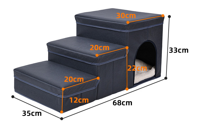 L'Escalier: Sofa steps with a hideaway