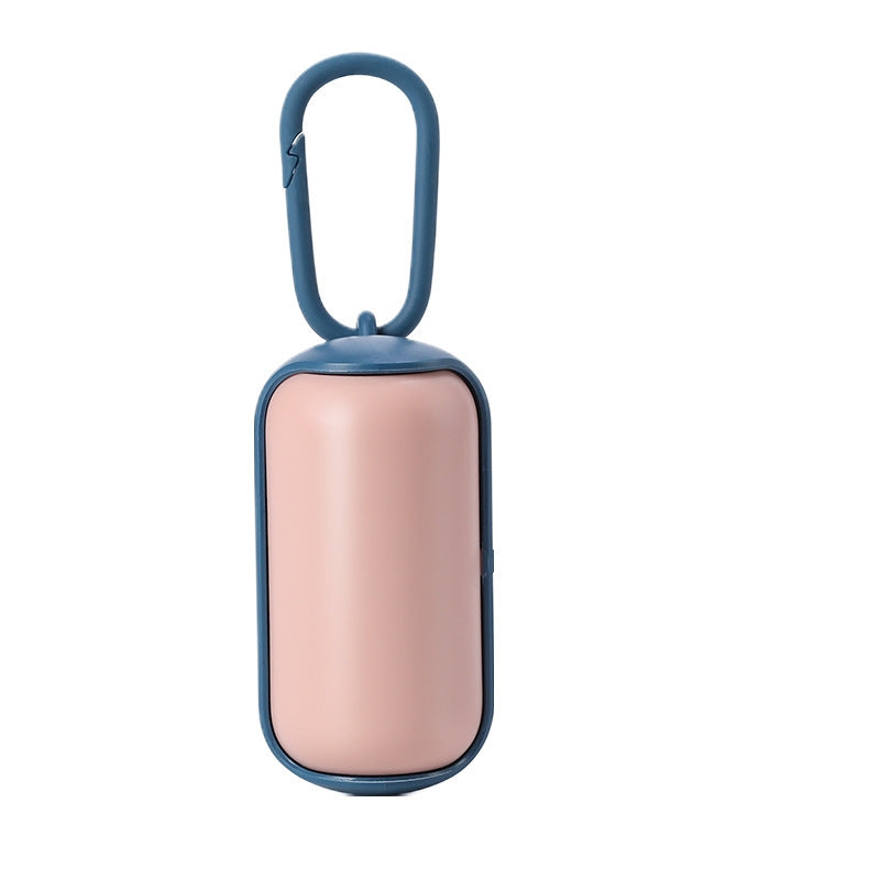 Pink and blue waste bag carrier