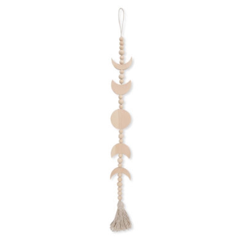La Lune: Wooden moon phase wall hanging