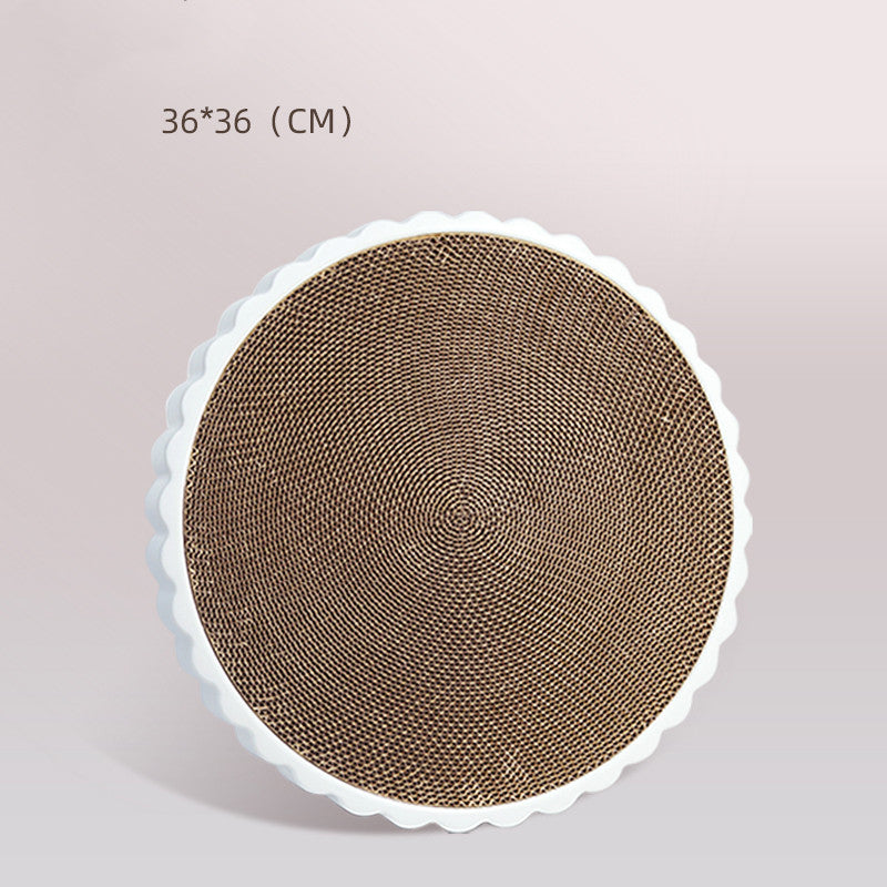 La Ronde: Round cardboard scratcher