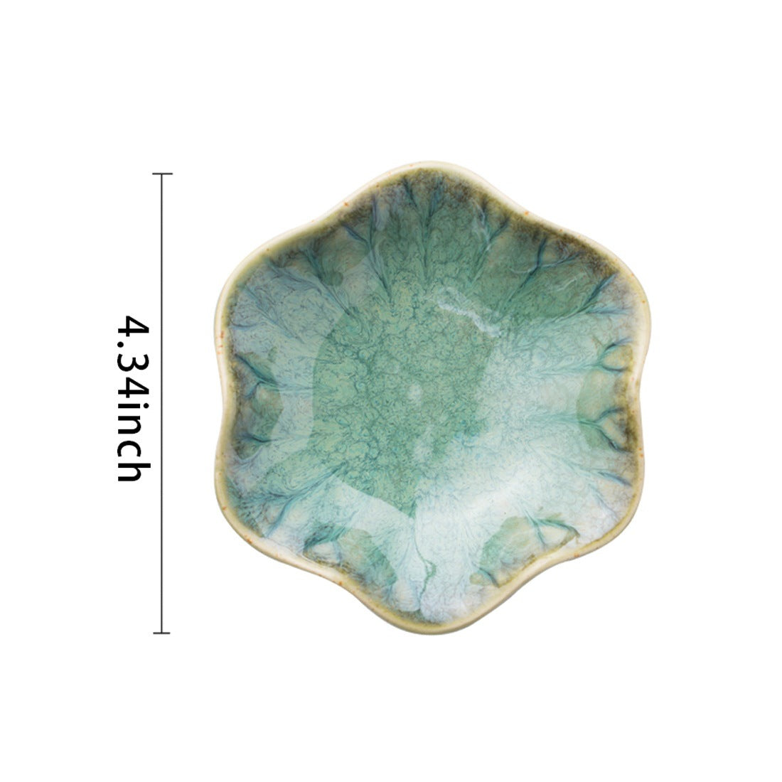Le Nénuphar: Glazed lotus leaf trinket dish