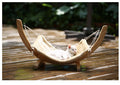 Le Transat: Wooden cat lounger with plush hammock