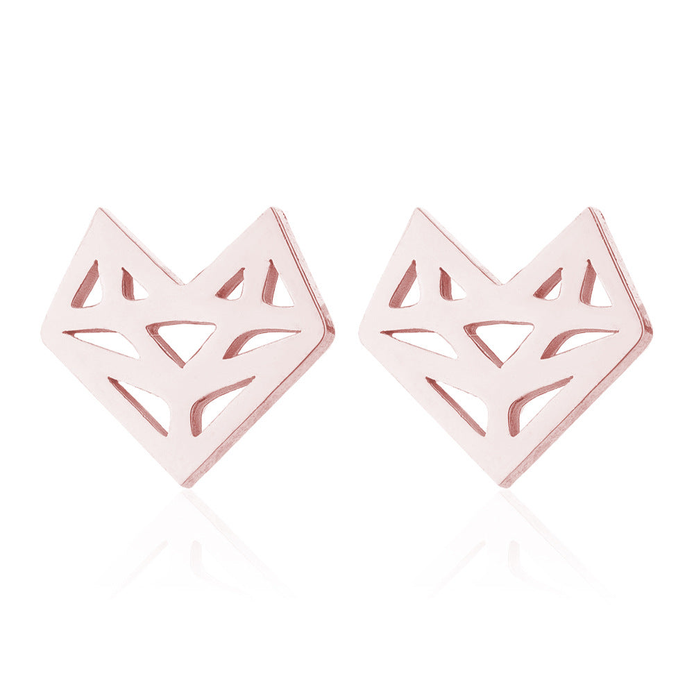 Le Renard: Fox stud earrings