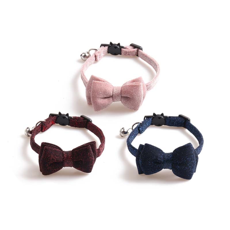 Le Satin: Shimmer cat collar with bell