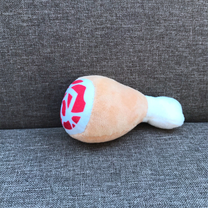 Le Pique-Nique: Plush squeaky food toys for dogs