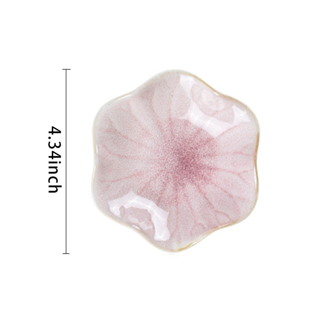 Le Nénuphar: Glazed lotus leaf trinket dish