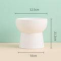 Le Calice: Ribbed ceramic pedestal bowl