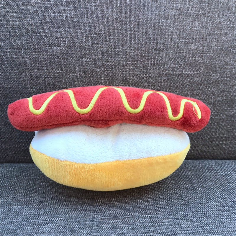 Le Pique-Nique: Plush squeaky food toys for dogs