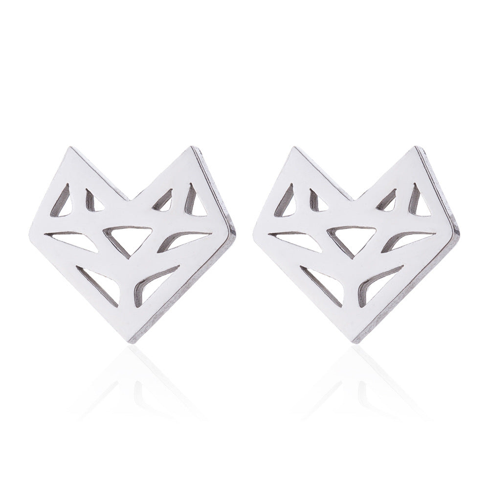 Le Renard: Fox stud earrings