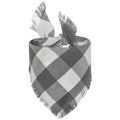 Le Carreau: Plaid dog bandana with fringed edge