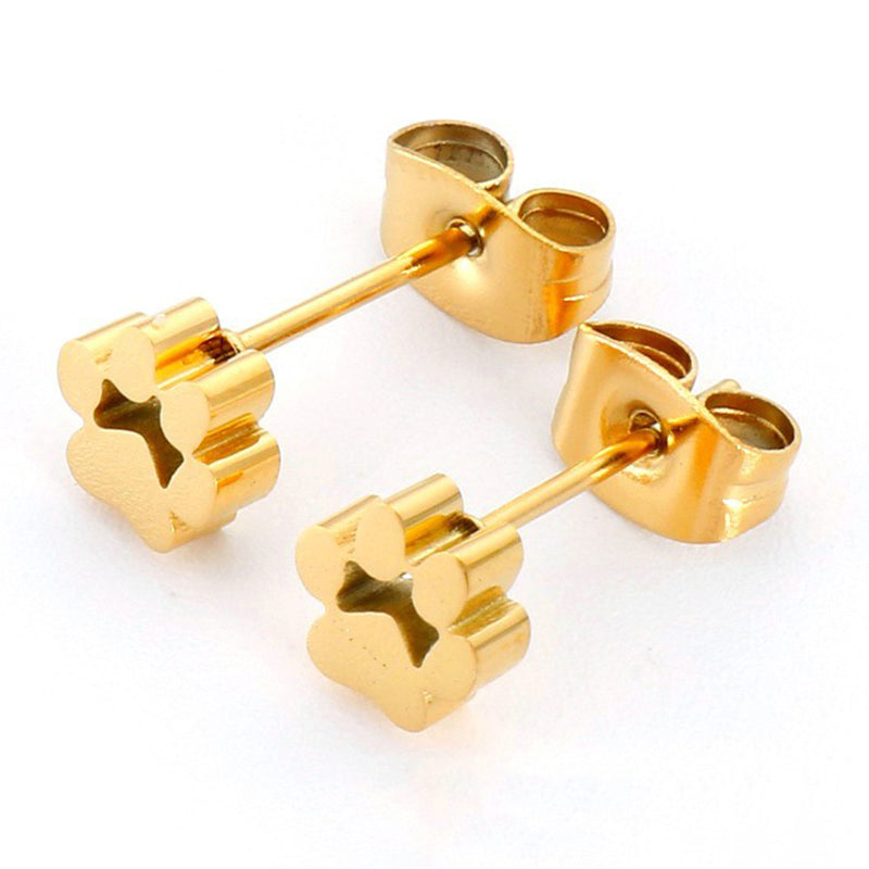 La Patte: Paw stud earrings