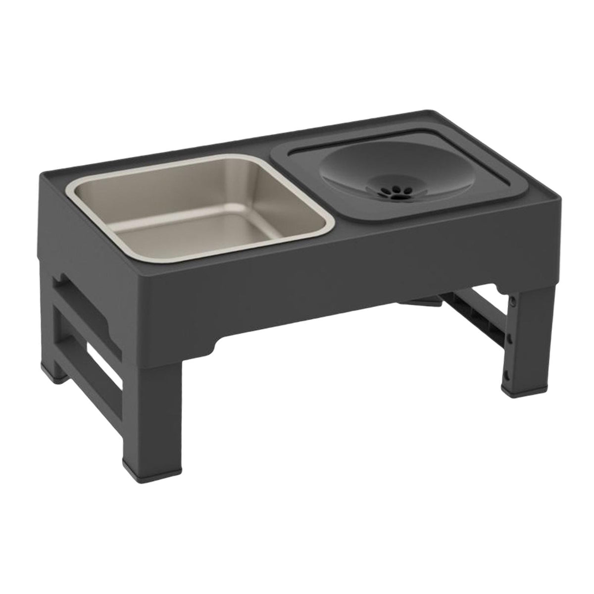 Le Banquet: Adjustable raised double feeder