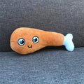 Le Pique-Nique: Plush squeaky food toys for dogs