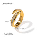 L'Étreinte: Crystal wrap ring
