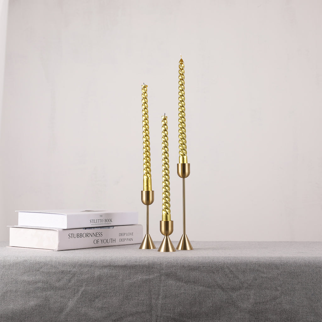 Les Trois Flammes with taper candles